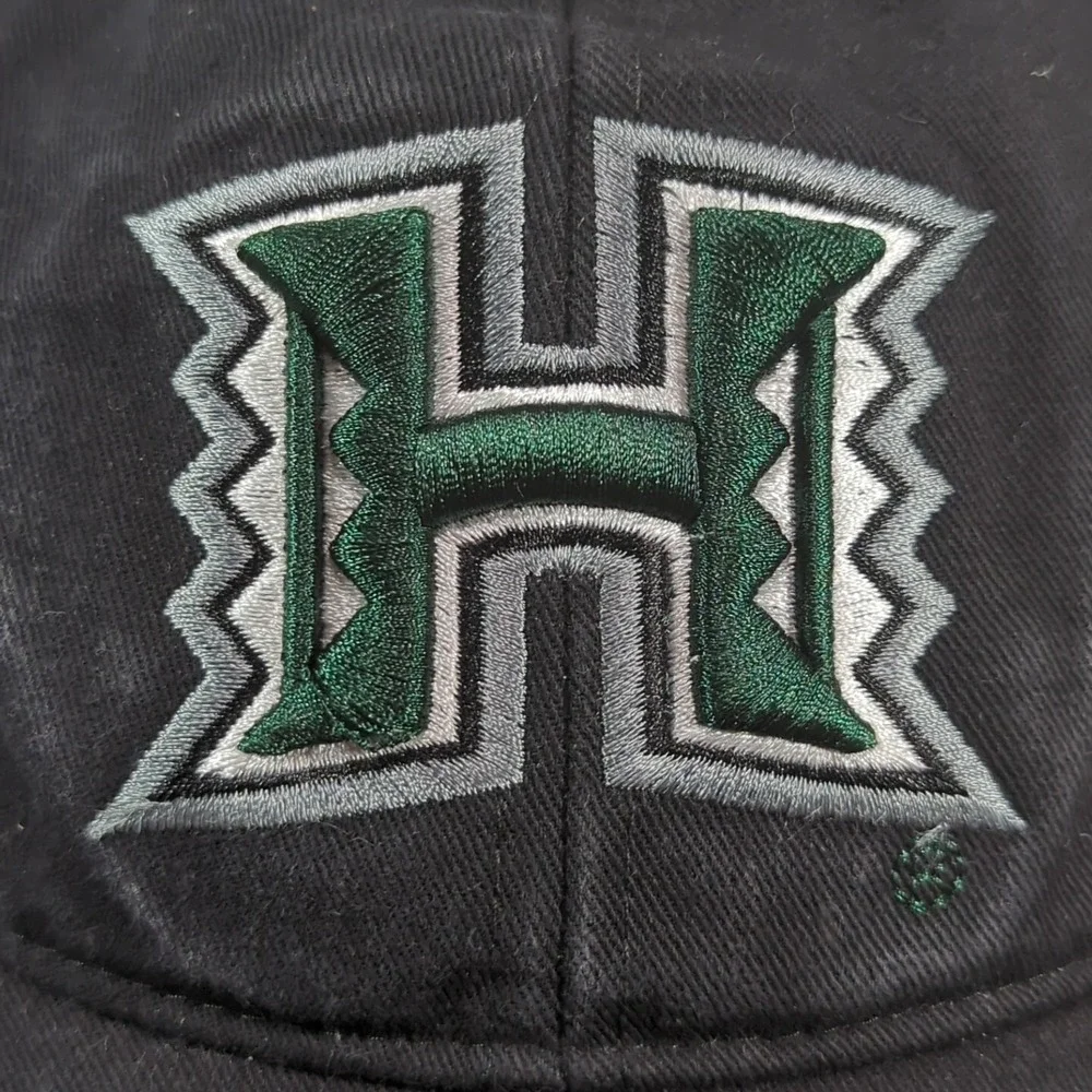 Hawaii Black Green Hat Adjustable Ball Cap‎